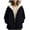 #05 Navy 【New Styles: Mix, Match & Maximize Value】, variant on Women's Solid Color Hooded Jacket with Fleece Lining Long Sleeve Coat Outerwear for Women Casual Winter Warm Puffer Jacket with Pockets Fashion Essential Gift for Ladies | CSEONE,Red L