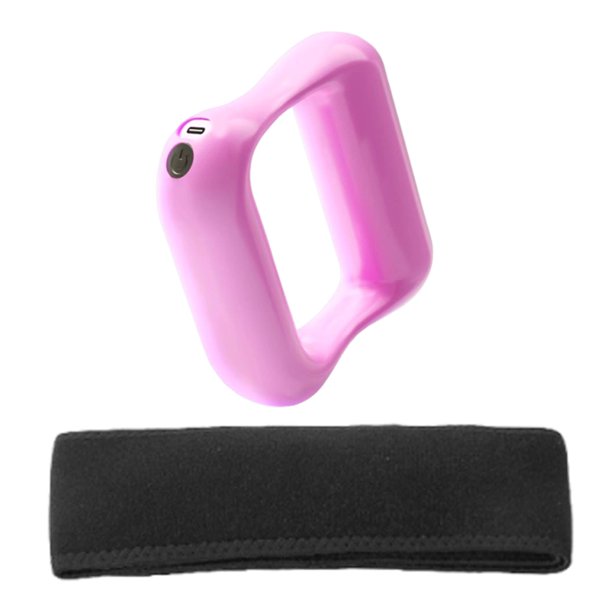 Anillo de masaje corporal portátil ajustable de tejido profundo para el hogar, viajes y fitness. Rosa