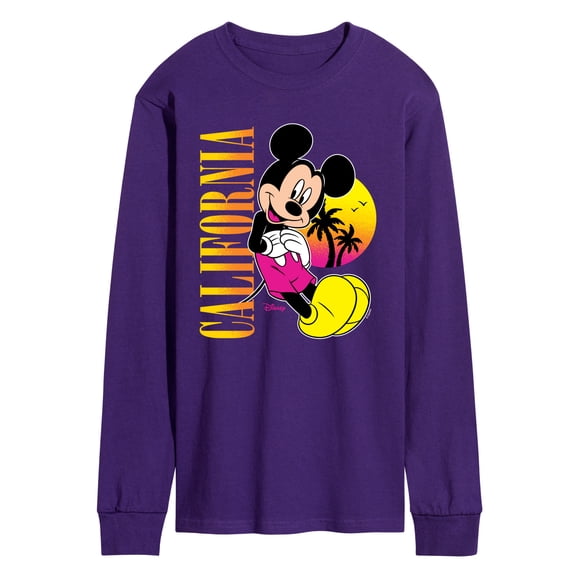 Disney - Mickey Mouse California - Men's Long Sleeve Graphic T-Shirt