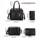 thumbnail image 4 of 4pcs/set Vintage PU Tote Bag, Luxury Top Handle Satchel, Women's Fashion Handbag, Shoulder Bag, Crossbody Bag & Clutch Purse Wallet, 4 of 5