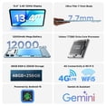 thumbnail image 6 of POCKAM P13 Pro Tablet, 13.4 inch Tablet, 48GB RAM 256GB ROM, Android 16 Tablet with Gemini AI, 120Hz, 12000mAh, 16MP+8MP, 7.7mm Body, 5G WiFi, 4G LTE, Tablet with Keyboard, Pen, Headphone - Gray, 6 of 8