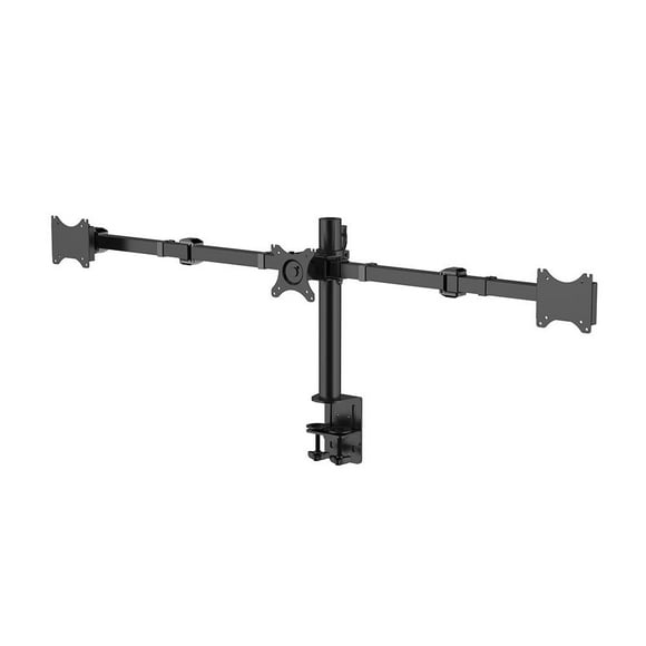Triple Monitor Arm for 10"-27" Screens, Desktop Mount Two Sided Mounts