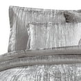 thumbnail image 3 of 6 Piece Twin Comforter Set with Shimmering Appeal, Silver- Saltoro Sherpi, 3 of 5