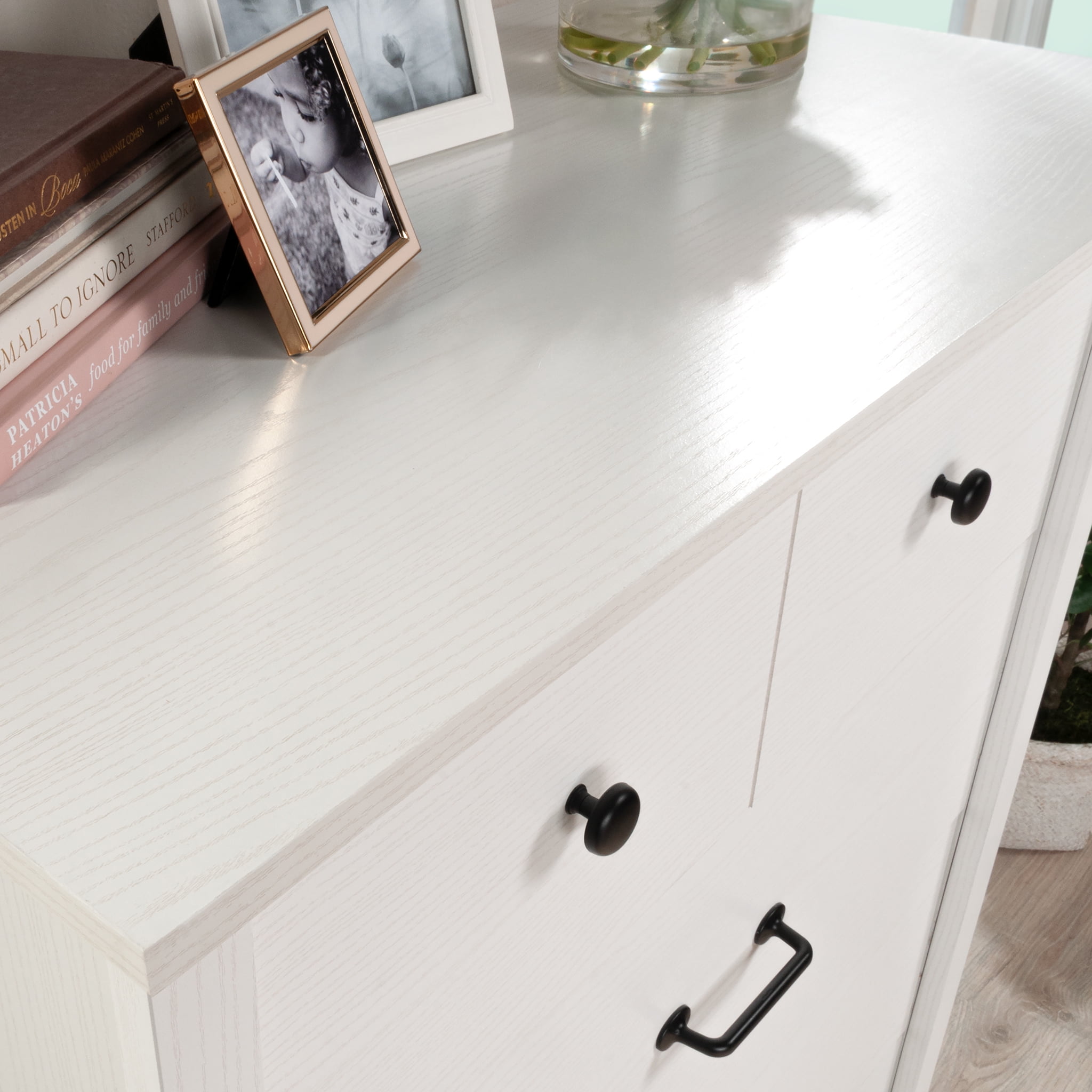 Mainstays Harrington 4 Drawer Dresser, White Wood Finish