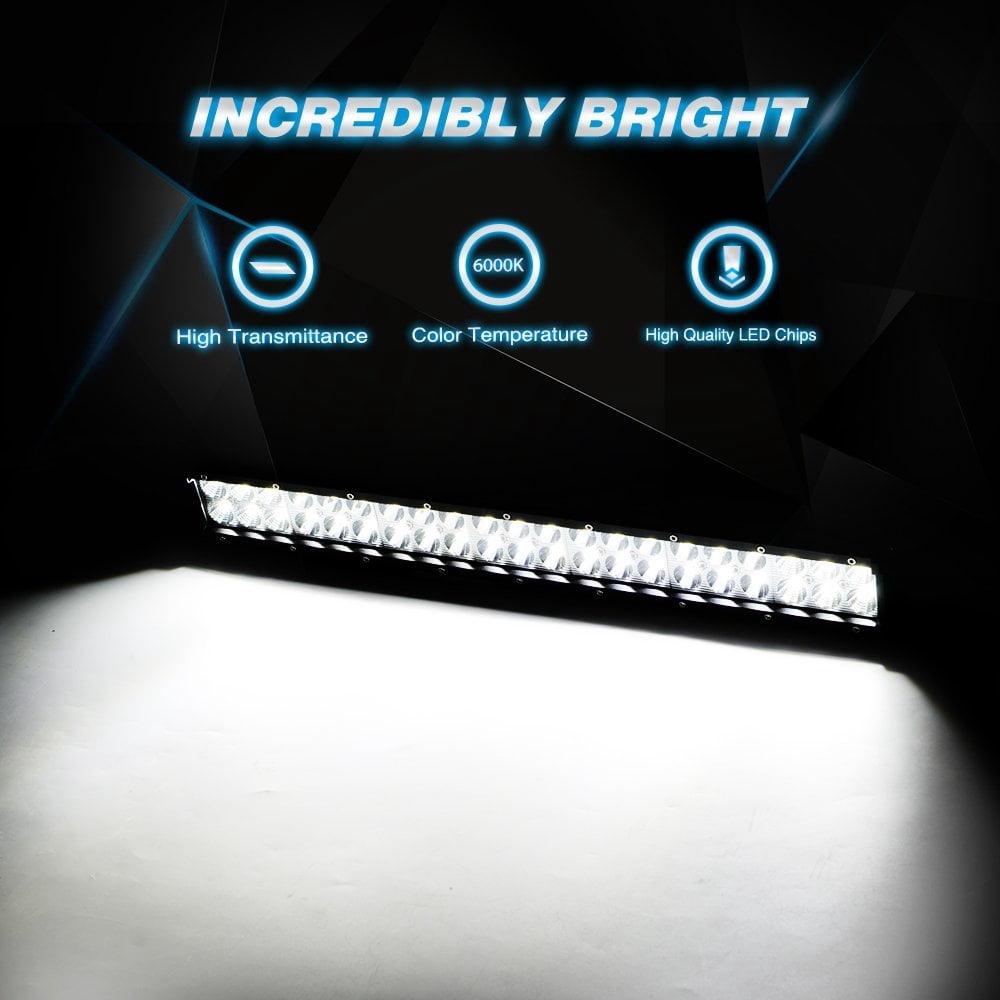 Nilight Light Bar 2PCS 20 Inch 126W LED Lights Spot Flood Combo Off Road Driving Lamps Fog Lights for Jeep Ford GMC SUV ATV 4WD Boats Lighting