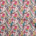thumbnail image 1 of oneOone Cotton Cambric Pink Fabric Birds Dress Material Fabric Print Fabric By The Yard 42 Inch Wide, 1 of 4