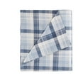 thumbnail image 5 of Woolrich Cotton Flannel Blue Plaid 4 Piece Sheet Set, King, 5 of 8