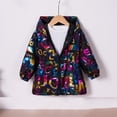 thumbnail image 2 of Cute Hooded Zipper Jackets for Boys And Girls Letter Hot Bright Face Long Sleeve Jackets/Coats, 2 of 7