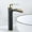 Black Gold, variant on Waterfall Taps for Bathroom Sink, Hot and Cold Water Bathroom Sink Taps, Single Handle Bathroom Taps Mixer Faucet High, Black Gold