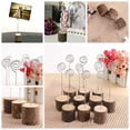 thumbnail image 4 of Braveheart 10pcs Base en Bois Nom de Table de Mariage Numéro Titulaire Parti Décoration Porte-Cartes Clip Notes, 4 of 7