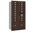 thumbnail image 4 of Maximum Height Recessed Mounted 4C Horizontal Mailbox with 20 Doors and 2 Parcel Lockers in Aluminum with USPS Access - Rear Loading, 4 of 4