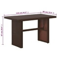 thumbnail image 4 of vidaXL Ensemble Bistro 3 Pcs Poly avec Coussins Rotin Brun, 4 of 4