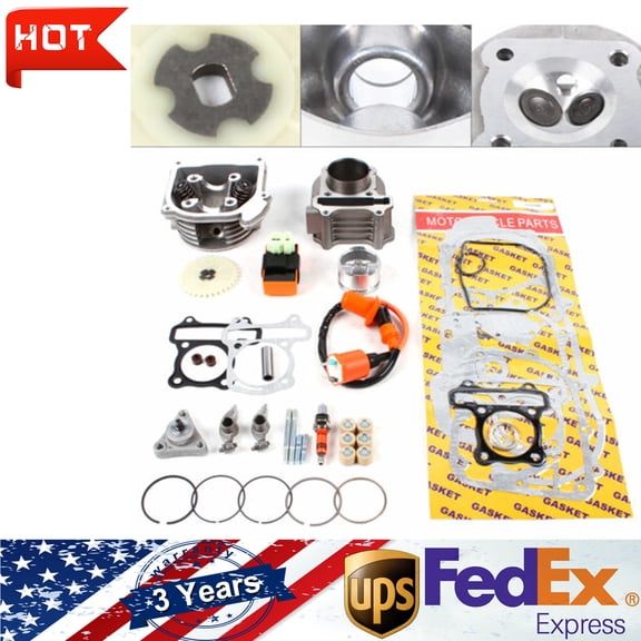 BEST GY6 50CC 100CC CYLINDER BIG BORE KIT BBK 50MM ID 1P39QMB 139QMB 64MM VALVES