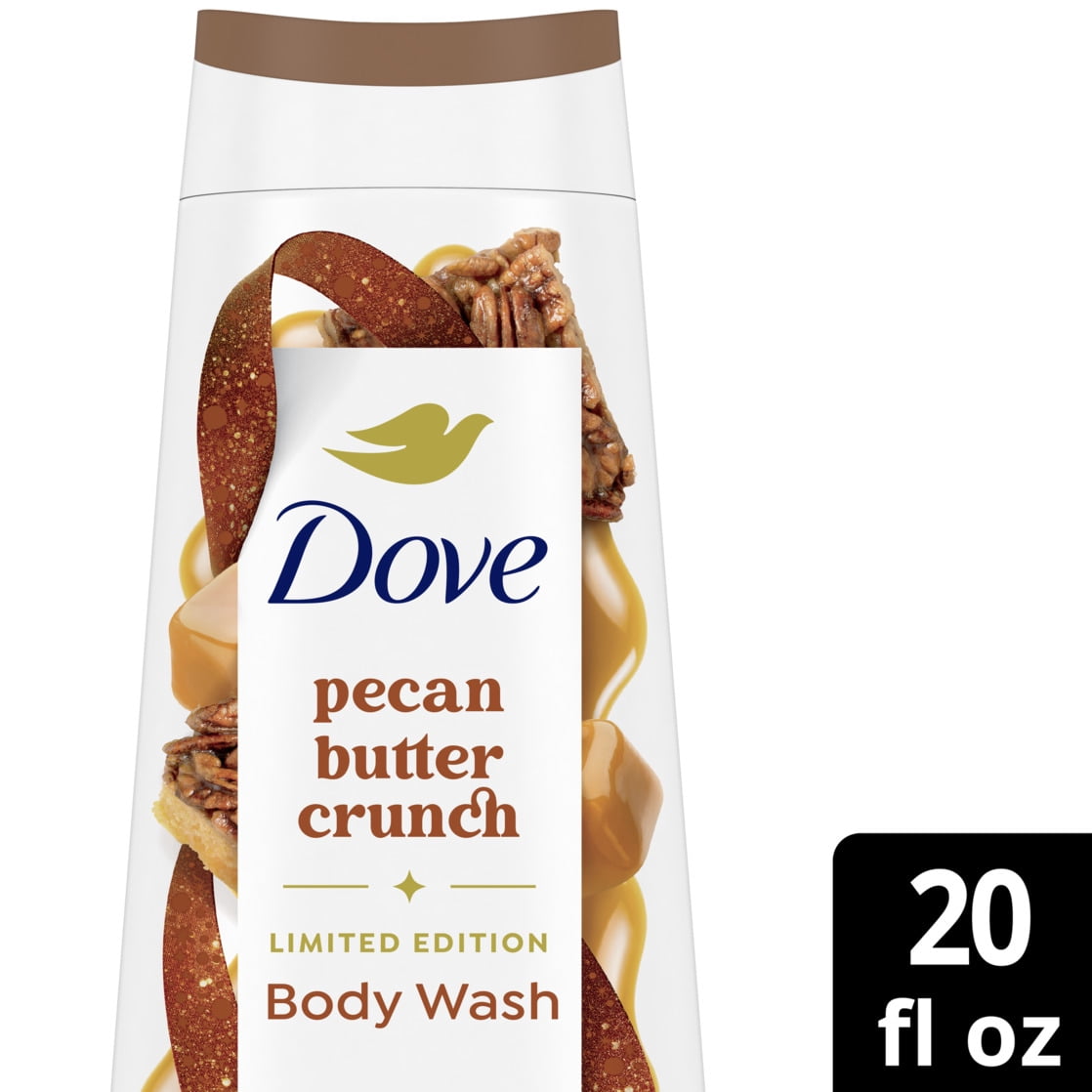 (2 pack) Dove Limited Edition Holiday Treats Body Wash For Deep Nourishment Pecan Buttercrunch ,20 fl oz