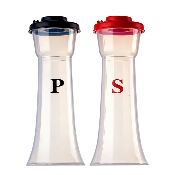 ACDANC 2Pcs Salt and Pepper Shakers Set,Wide Opening Refilling Salt Cellar,Even Hole Seasoning Shaker Dispenser for Kitchen Cooking,RV,Camping,BBQ