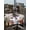 gray, variant on Outdoor Tablecloth with Umbrella Hole and Zipper, Grey Christmas Round Table Cloth 54 Inch Waterproof Tablecloth, Winter Snowman Poinsettia Pine Tree Ball Picnic Table Cover for Patio Camping
