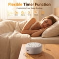 thumbnail image 6 of Sound Machine Night Lights, White Noise Machine with 27 Soothing Sounds, 8 Colors Nightlight and 4 Timer, Sleep Sounds Machine for Baby Kids Adult & Home Office Travel, 6 of 10