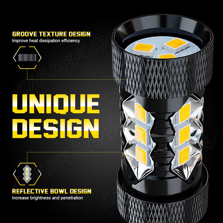 LASFIT 2x 5202 2504 LED Fog Light Bulbs – 6000K, 5000 Lumens, CANbus, 30,000 Hours, Conversion Kit