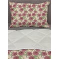 thumbnail image 3 of Floral Vintage Comforter & Sham Bedding Set, High Detailed of Peonies and Leaves, 3 pcs Duvet Set Microfiber Filling Quilt, 5 Sizes, Dried Rose Champagne, by Ambesonne, 3 of 4