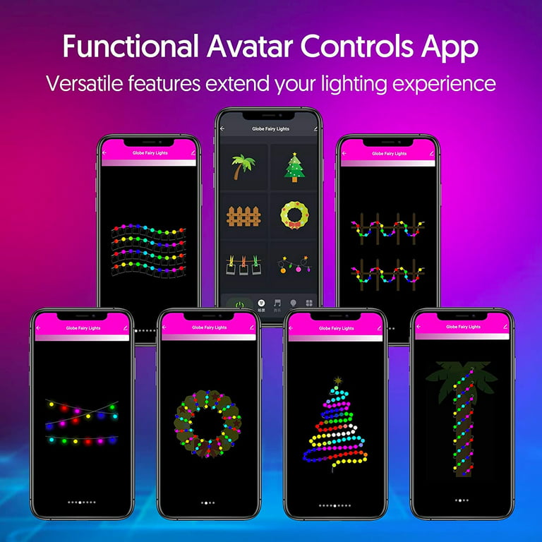 Avatar Controls 32.8Ft Smart Christmas Lights Works W/Alexa Google