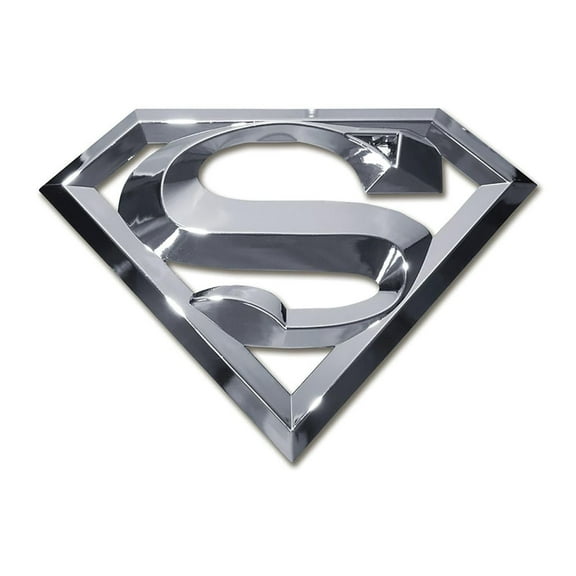 Elektroplate Officially Licensed DC Comics Superman 3D Shiny Chrome Automotive Emblem
