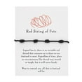 thumbnail image 3 of Knotted Red Rope Bracelet Length Lovers Paper Card Bracelet Bracelet, 3 of 9