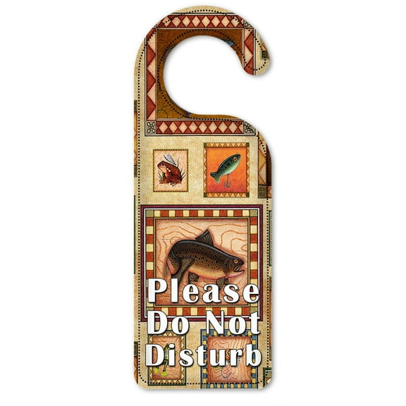Do Not Disturb Door Knob Hanger Sign - Fish Bait - Image by Dan Morris