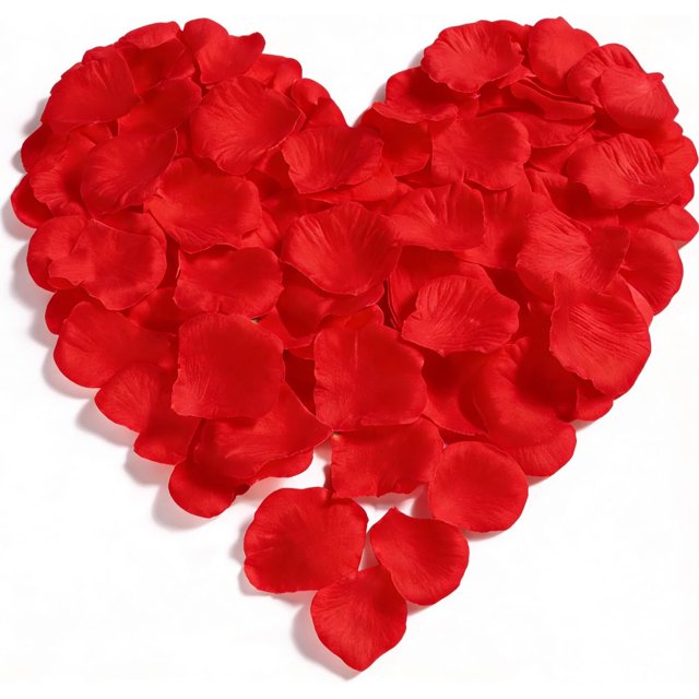 3000 Pétalos de Rosa Artificiales de pétalos de Seda 5 cm Confeti para el Día de San Valentín, Proponer, Flores de Boda, Pétalos de Rosa para Decoración Romántica de Noche Nupcial