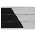 thumbnail image 6 of Camilla Queen 5-N Bedroom Set made with Engineered Wood in White & Black, 6 of 11
