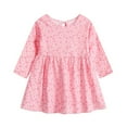 thumbnail image 2 of KYAIGUO Robe de Printemps pour Filles 6M-6T Manches Longues Robe en Coton à Fleurs Automne Décontractée Imprimés Robe de Plage pour Bébé Nourrisson Tout-Petit, 2 of 9