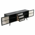 thumbnail image 2 of NovaSolo Nordic Smooth Boat Wood & Iron Buffet 2 Doors 3 Drawers in Black, 2 of 9