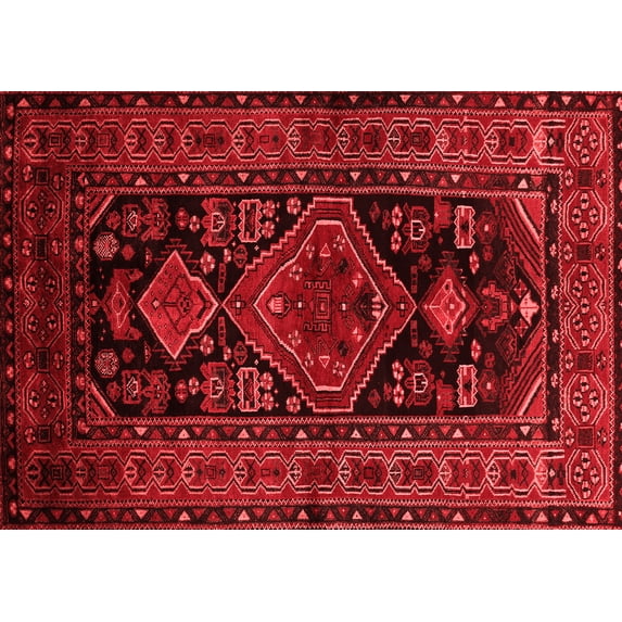 Ahgly Company Indoor Rectangle Persian Red Traditional Area Rugs, 7' x 9'