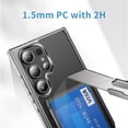 thumbnail image 3 of Nalacover Clear Wallet for Samsung S21 Ultra Case, Rubber Shockproof Wallet Case with Card Holder Pocket, Slim Transparent Crystal Protective Card Slot Phone Case for Samsung Galaxy S21 Ultra, Clear, 3 of 10