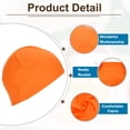 thumbnail image 3 of Uxcell 6 Pcs Sweat Wicking Cap Skull Cap Football for Men Orange, 3 of 7