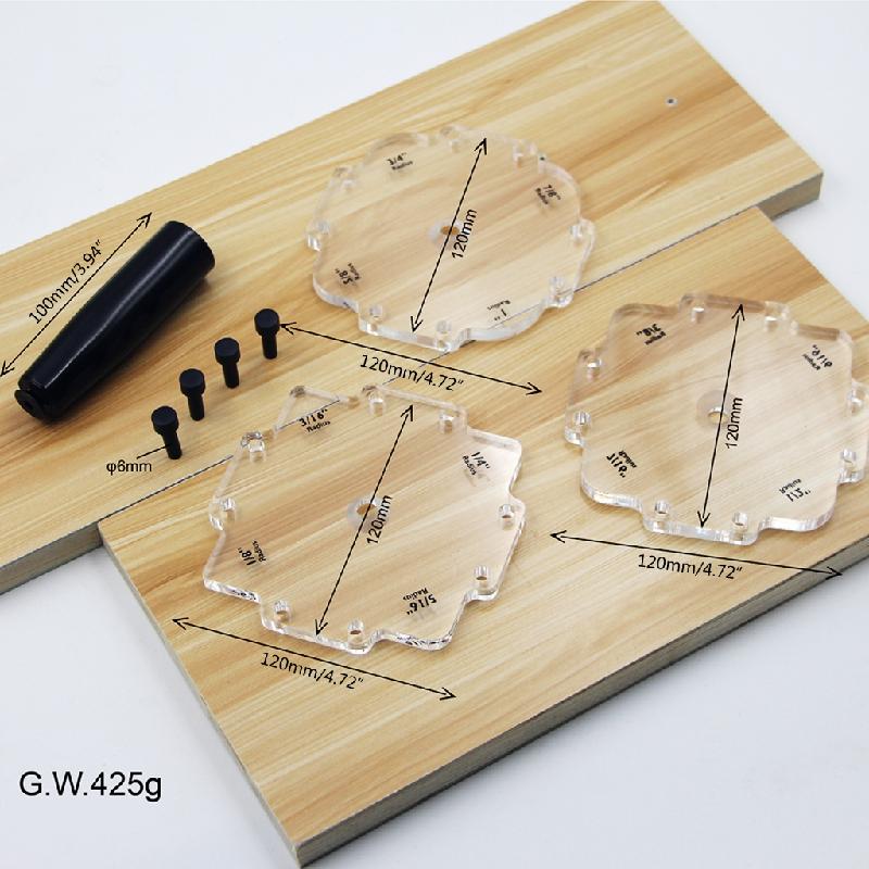 Zeiwohndc Portable Radius Jig Router Templates Woodworking Router Template Tools