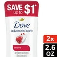 thumbnail image 3 of PR Dove Advanced Care Antiperspirant Deodorant Stick Revive, 2.6 oz Twin Pack, 3 of 10