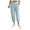 thumbnail image 1 of Women's Solid Color Zipper Slacks With Angled Pockets, 1 of 6
