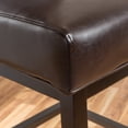 thumbnail image 4 of Noble House Tiffany Espresso Bonded Leather Swivel Bar Stool, 4 of 6