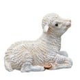 thumbnail image 5 of Deyuer Pastoral Sheep Sculpture Decorative Lying Position Bonsai Simulation Lamb Ornaments Garden Statue Decor, 5 of 8