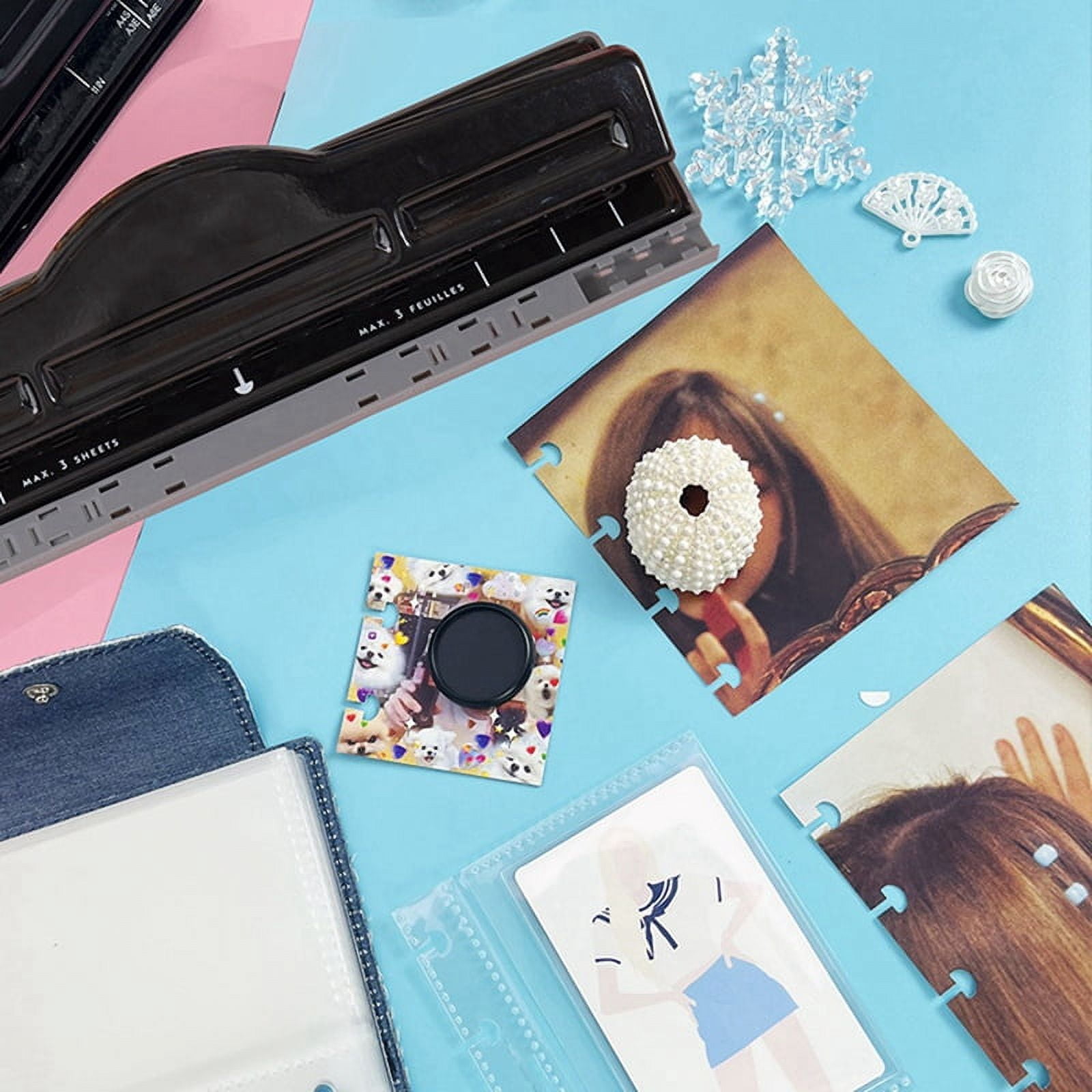 11 Hole Punch Ring Album Paper Cutter Adjustable Paper Punch A4 Puncher Scrapbooking DIY Tools 1470