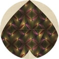thumbnail image 1 of Ahgly Company Machine Washable Indoor Round Transitional Night Red Area Rugs, 4' Round, 1 of 7