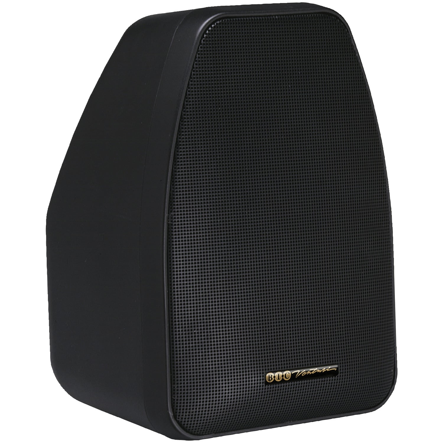 BIC America ADATTO 125-Watt 2-Way 5.25-Inch Indoor/Outdoor Speakers with Keyholes for Versatile Mounting (Black)