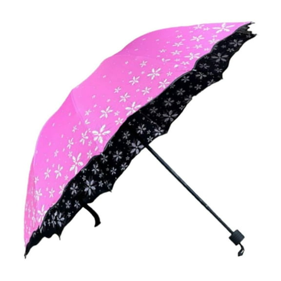 Milageto Folding Umbrella Folding Travel Umbrella for Hiking Beach Outdoor Activities