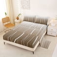 thumbnail image 2 of jejeloiu Modern Gradient Geometric Full Size Sheets For Girls,Abstract Stripe Bed Sheets For Kids,4-Piece, 2 of 6