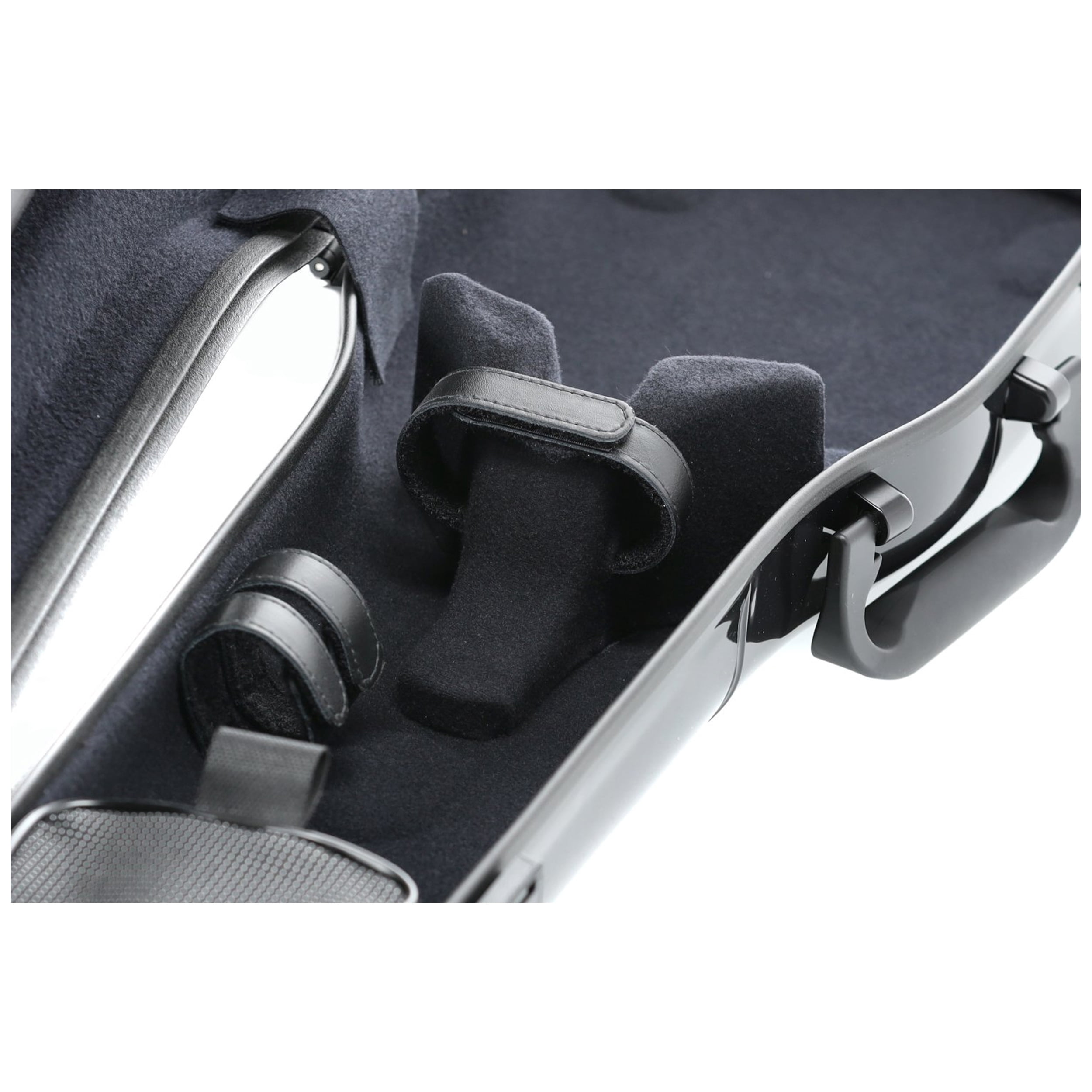 GEWA Violin Case, Air 1.7, Shaped, 4/4, Black/Black, High Gloss, w/Subway Handle