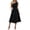 Black, variant on Ovbmpzd Tea-Length Summer Dresses for Women Elegant Wine Wedding Guest Party Dresses Formal A-Line One Shoulder Dresses With Pockets,L