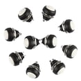 thumbnail image 2 of Larcele 12mm Waterproof Push Button Momentary On Off Switch,10 Pieces ANKG-01 (White), 2 of 4