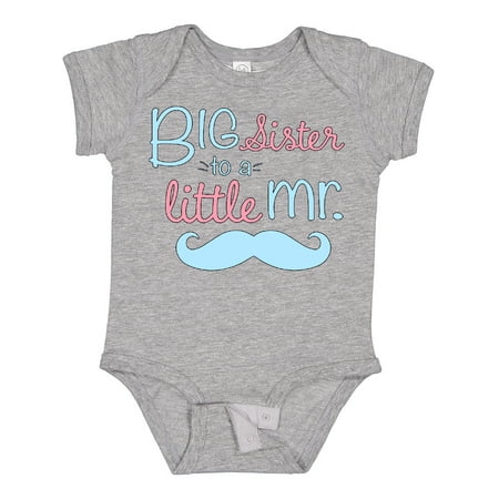 

Inktastic Big Sister to a Little Mr Gift Baby Girl Bodysuit