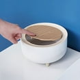 thumbnail image 4 of Poubelle Moderne Mini Carrée à Bouton-Poussoir avec Couvercle pour Bureau, Comptoir et Petits Espaces de Chambre, 4 of 6