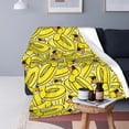 thumbnail image 2 of Cute Rubber Duck Ultra Soft Cozy Flannel Blanket - Lightweight Warm Blankets - Pet Throw Blanket - for Adults Outdoor Travel, Indoor Bed Couch Sofa Room Decor All Seasons 60'''' x 80'''', 2 of 6